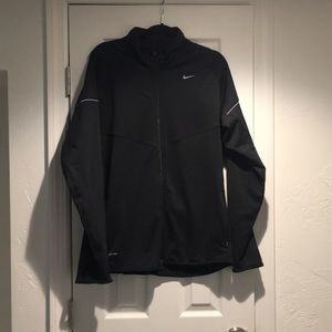 Men’s Nike black dri-fit jacket. Size large.